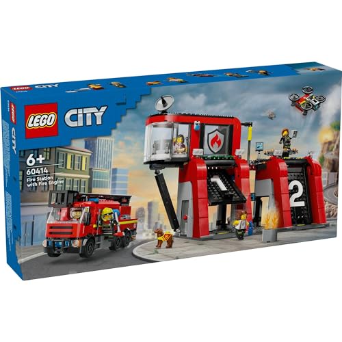 formanismのレゴ(LEGO) シティ 消防署と消防車 おもちゃ 玩具 クリスマスプレゼント プレゼント ブロック 男の子 女の子 子供 5歳 6歳 7歳 8｜アングル2