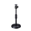 サンワサプライ(Sanwa Supply) WEBカメラ用卓上スタンド(スマホホルダー付き) 1/4-20UNCインチネジ CMS-STN1BK(2)