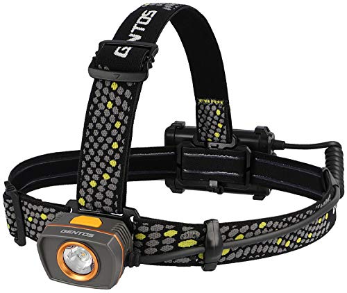 GENTOS(ジェントス) LED ヘッドライト 【明るさ210ルーメン/実用点灯10時間/高演色暖色LED/後部認識灯】 単3形電池3本使用