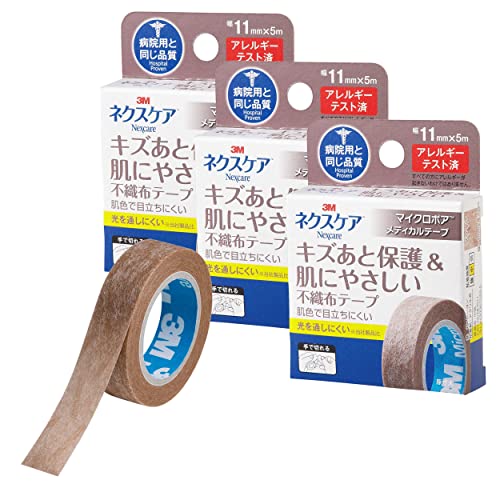 Rakuten - スリーエム(3M) Nexcare キズあと保護&肌にやさしい不織布テープ 11mm MPB11-3P
