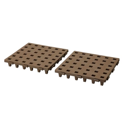 2枚セットブラウン/30×30/JP-3030BR2・Size:30×30Style:2枚セット・パッケージ個数:1・製品サイズ / 幅30.7×奥行30.7×高さ5cm(幅・奥行重なりしろ0.7cm)(1枚あたり)・耐荷重 / 300kg(1枚あたり)・材質 / ポリプロピレン・ポリエチレン・原産国 / 日本・【差し込むだけの簡単連結】広く全面に敷いて使用したり、必要な所にだけ敷いて使用したり。スペースや収納物に合わせてサイズを調整できます！使いやすい