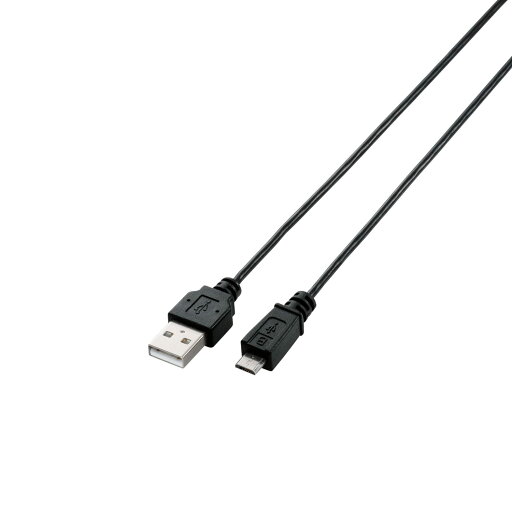 エレコム USBケーブル 【microB】 USB2.0 (USB A オス to microB オス) PlayStation4対応 スリム エレコム USBケーブル 【microB】 USB2.0 (USB A オス to microB オス) PlayStation4対応 スリム
