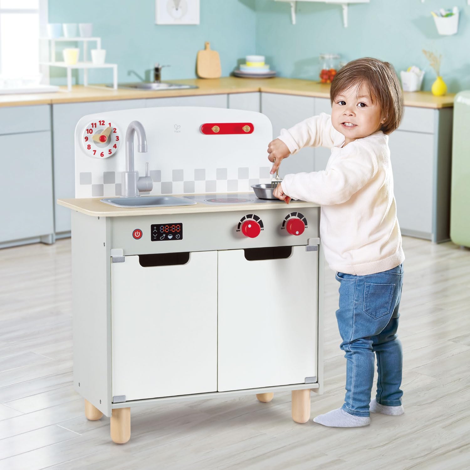 Hape(ハペ) おままごとキッチン 27.3×55×66.5cm 3才以上 木製 おままごと おもちゃ E8829 2