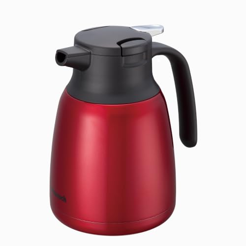 モダンレッド/1 L/AHR-100-R・Color:レッドSize:1 L・パッケージ個数:1・色:レッド・W12.7×D16.3×H19.4cm、口径:約50mm・容量:1.1L・素材・材質:内瓶/ステンレス鋼、胴部/ステンレス鋼(アクリル樹脂塗装)、せん/ポリプロピレン、パッキン/シリコーンゴム・生産国:中国●つまんで持ち上げるだけの作業で簡単スピーディーに中せんの着脱が行えます。●氷がすっぽり入る口径5.0cm。●空だき防止、再沸騰、上ぶた着脱式、360°回転、マグネット式プラグ、電動給湯、カルキとばし、プラスチックボディ
