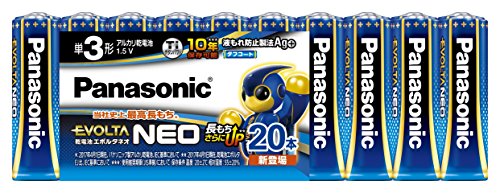 パナソニック エボルタNEO 単3形アルカリ乾電池 20本パック LR6NJ/20SW パナソニック エボルタNEO 単3形アルカリ乾電池 20本パック LR6NJ/20SW