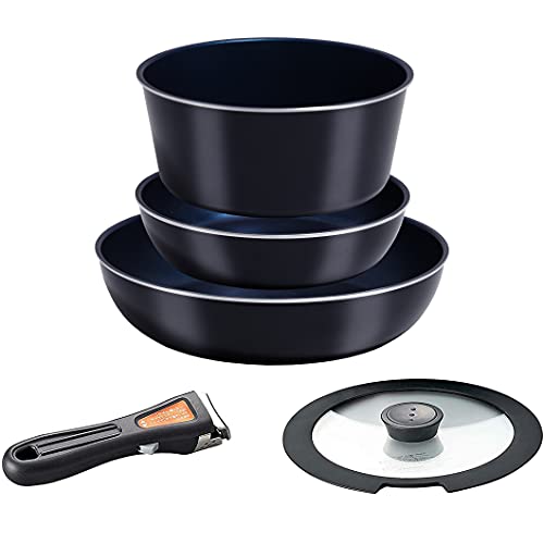 パール金属 フライパン 鍋 5点 セット IH対応 ブラック ダイヤモンドコート 取っ手の取れる セット5 HB..