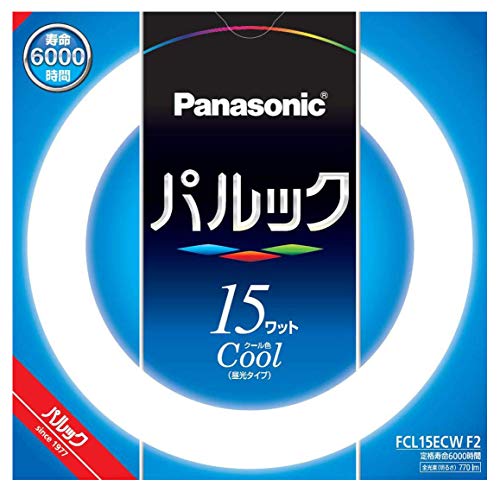 クール色/-/FCL15ECWF2・Color:クール色PatternName:15形・パッケージ個数:1・光色:クール色・種別:15形・型番:FCL15ECWF2・定格寿命 :6 000時間・手芸などの細かい手作業におすすめ光色：クール色 種別：15形