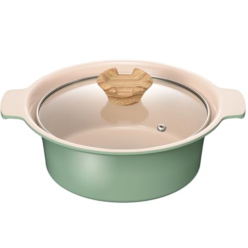 Rakuten - 和平フレイズ 卓上鍋 18cm 1〜2人用 グリーン IH対応 ガス セラミック加工 アルモンデ RB-3306