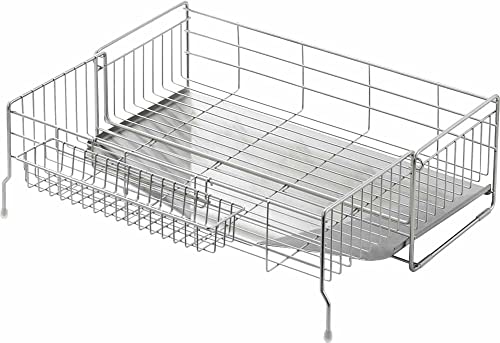 ヨシカワ 水切りラック 水切りかご 日本製 箸置き付き 幅20×奥行47cm 4~5人用 シンクサイド 幅の広がる..