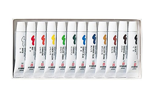 サクラクレパス 絵の具 透明水彩 12色セット OW12