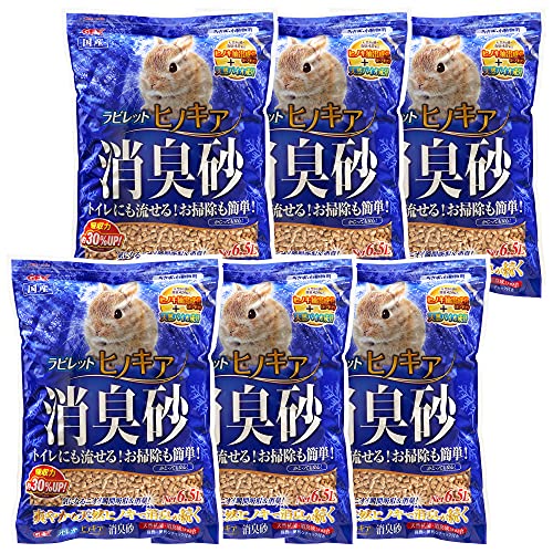 ジェックス ラビレット ヒノキア消臭砂 6.5L×6個セット 2