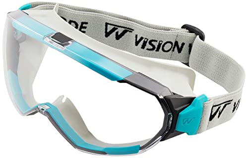 [ミドリ安全] ビジョンベルテ 保護めがね VG505F NV 通気孔なし 両面曇り止め UVカット めがね併用可 マスク併用可