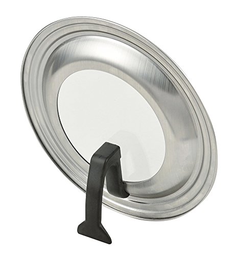 Ih/Gas Compatible - パール金属 日本製 燕三条製 立つ フライパン 蓋 24~26cm用 ステンレス製 ガラス窓付 スタンドパンカバー サティーナ HB-3390