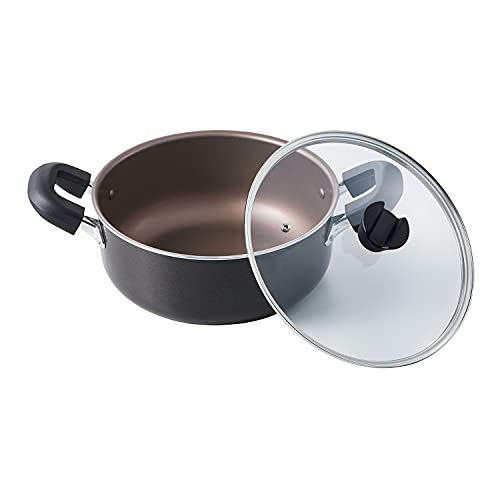 ベストコ 大きくて洗いやすい 大型鍋 26cm IH ブラウンメタリック ND-8221
