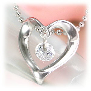 【在庫限り】ジルコニア ネックレス/ネックレス レディース/ジルコニア ペンダント/「ジルコニア・フラッシュハートペンダント/ネックレス」【在庫あり時即納】【メ...