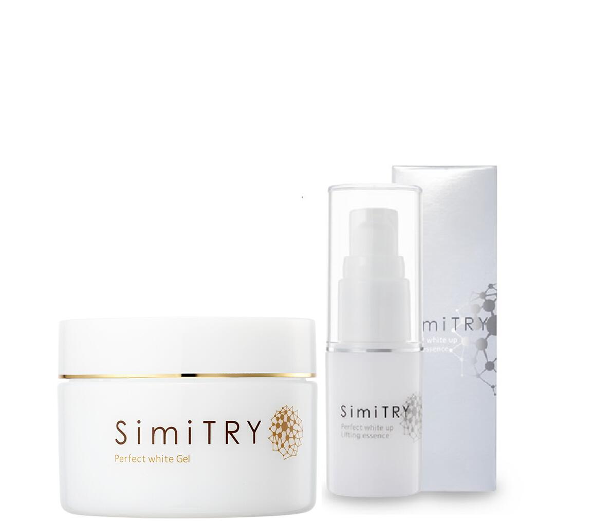 【公式】 SimiTRY ( シミトリー ) &導入美容液セット　SimiTRY オールインワンジェル60g　薬用美白エッセンス 薬用 導入美容液 高濃度 フラバンジェノール 化粧品 シミ 小じわ 保湿 かんたん うるおい 美白 乾燥 多機能 ケア フォーマルクラインのサムネイル