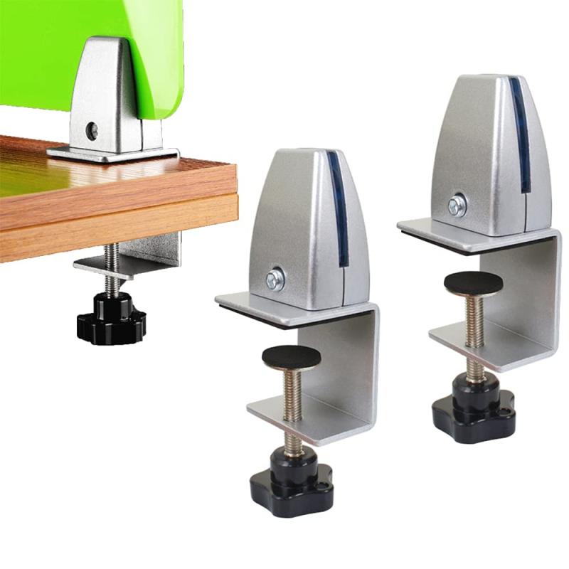 2個入り Uタイプ 机上パーテーション 調整可能 クランプ式台座 パーテーション クランプ式台座 金具 穴..