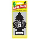 リトルツリー エアフレッシュナー 【Black Ice 6pac】6枚セットLittleTree 芳香剤 ブラックアイス6枚
