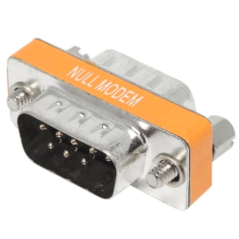 KAUMO DB9オス - DB9オス ヌルモデム(リバース クロス ロールオーバー)小型コネクタ