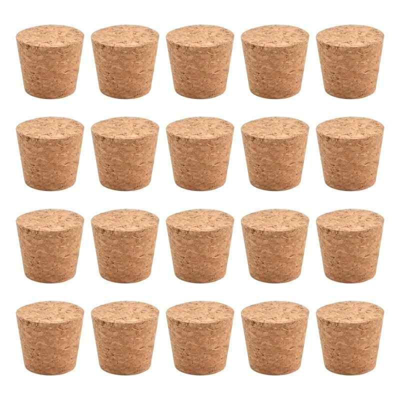INCRWAY天然コルク栓ワインやビール瓶用の大小ガラス栓100本