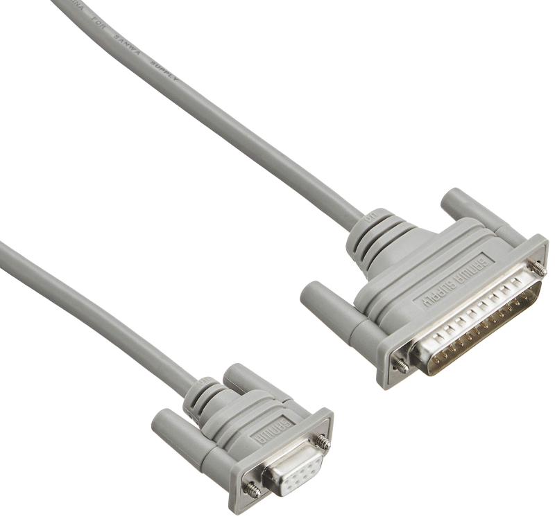 サンワサプライ RS-232Cケーブル ライトグレー