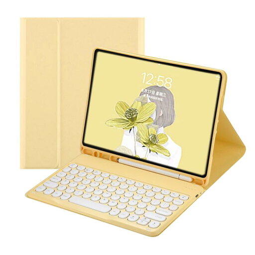 iPad bluetoothキーボードケース 可愛い丸いキー 手帳型 カラーキーボードケース 分離式 apple pencil収納 スタンド機能 薄型 全面保護 お洒落 iPad bluetoothキーボードケース 可愛い丸いキー 手帳型 カラーキーボードケース 分離式 apple pencil収納 スタンド機能 薄型 全面保護 お洒落