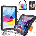 2024 iPad 第10世代 防水ケース 2022 iPad 10世代 防水ケース アイパッド 10.9インチ 防水カバー IP68最高防水規格 耐衝撃 全面保護 超強防水 防雪 防塵 iPad 10世代 防水 ストラップ付き iPad 10世代 10(2)