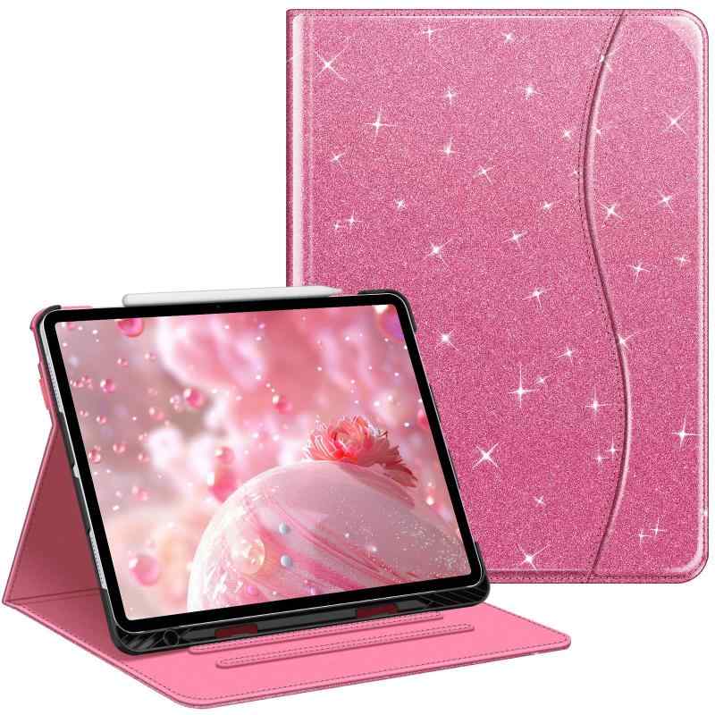 Fintie iPad Air 13インチ(M3/M2) ケース 2025/2024 保護カバー Apple Pencil 収納可能 Apple Pencil Proワイヤレス充電対応 2つ折スタンド マルチ視角 オートスリープ機能付き 傷つけ防止 PU