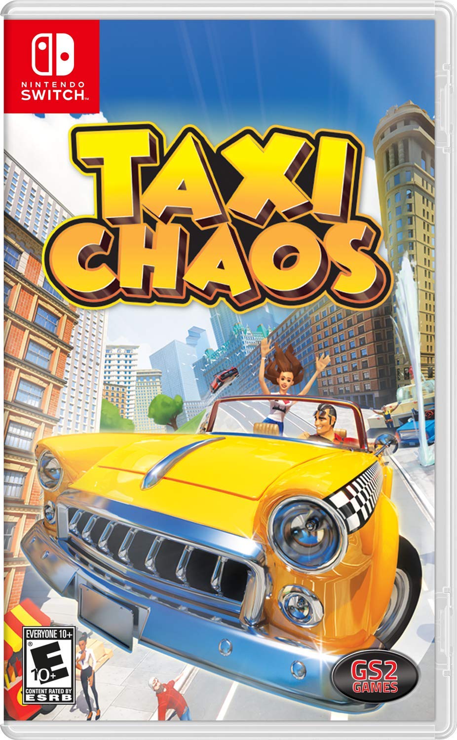 Nintendo Switch ソフト Taxi Mayhem 輸入版 北米版 タクシーアクションゲーム レースゲーム 車 運転 ドライブ オープンワールド ミッション 攻略 街中 爆走 パーティーゲーム 対戦 協力 1人プレイ 2