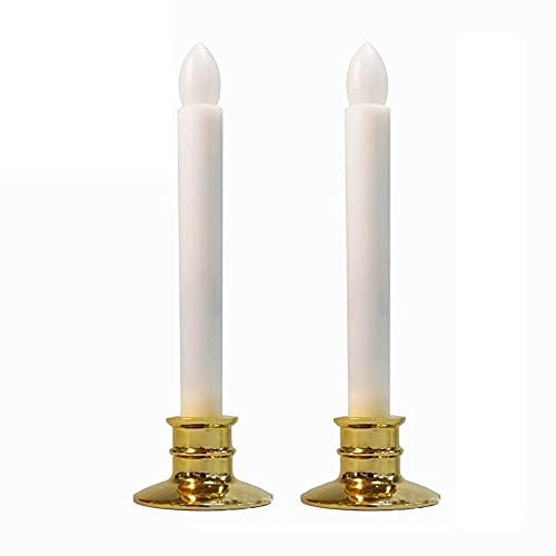 2本セット LED ローソク 電池式 LEDキャンドル 安心 安全 ろーそく 無火炎 無煙 省エネ 電気ローソク ..