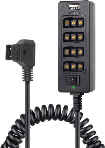 Moman DTAPX アダプターケーブル D-tapオスから4ポートD-tapメス Moman DTAPX アダプターケーブル D-tapオスから4ポートD-tapメス