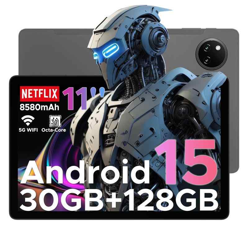 DOOGEE A9pro+ アンドロイド15 タブレット 11インチ、30GB+128GB+2TB TF拡張、8コアCPU T7200