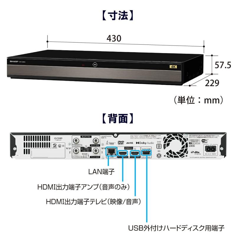 4KレコーダーDW/DTライン 3