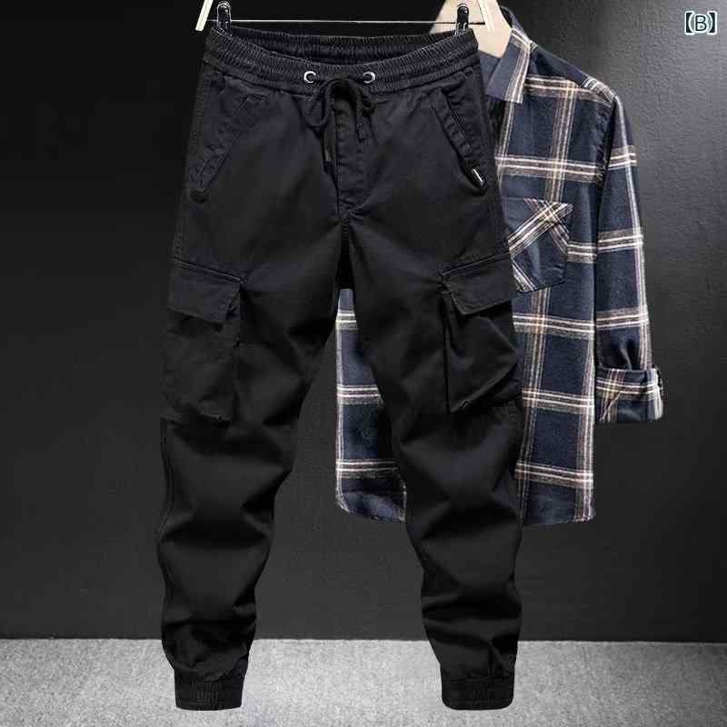 mandarinoのワークパンツ メンズ ロングパンツ ジョガーパンツ ボトムス シンプル ベーシック定番無地スタンダードナチュラルカジュアル普段使い｜アングル2