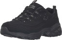 Skechers レディース D'Lites メモリーフォーム レースアップ スニーカー US サイズ: 9.5 カラー: ブラック