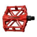 Remarks Japan ペダル 自転車 アルミペダル 左右セット フラットペダル ロードバイク マウンテンバイク スポーツバイク シンプル レッド