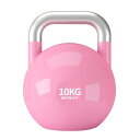 RITFIT ケトルベル ピンク色 4/6/8/10/12KG カラービニールコーティング 頑丈耐用 有酸素運動 背筋 上腕二頭筋 体幹強化 本格競技用ケトルベル(4)