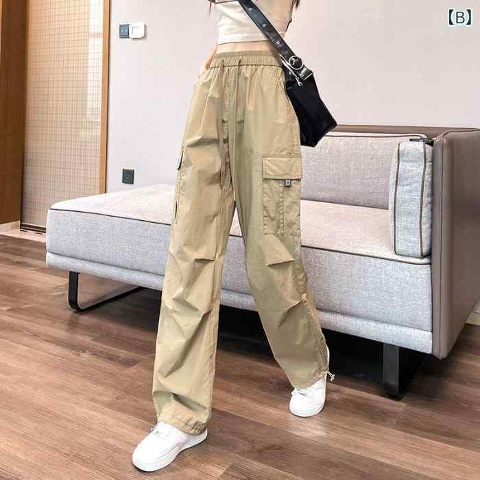 カーゴパンツ レディース ワイドパンツ 登山パンツ ワークパンツ ストリート系 ズ...