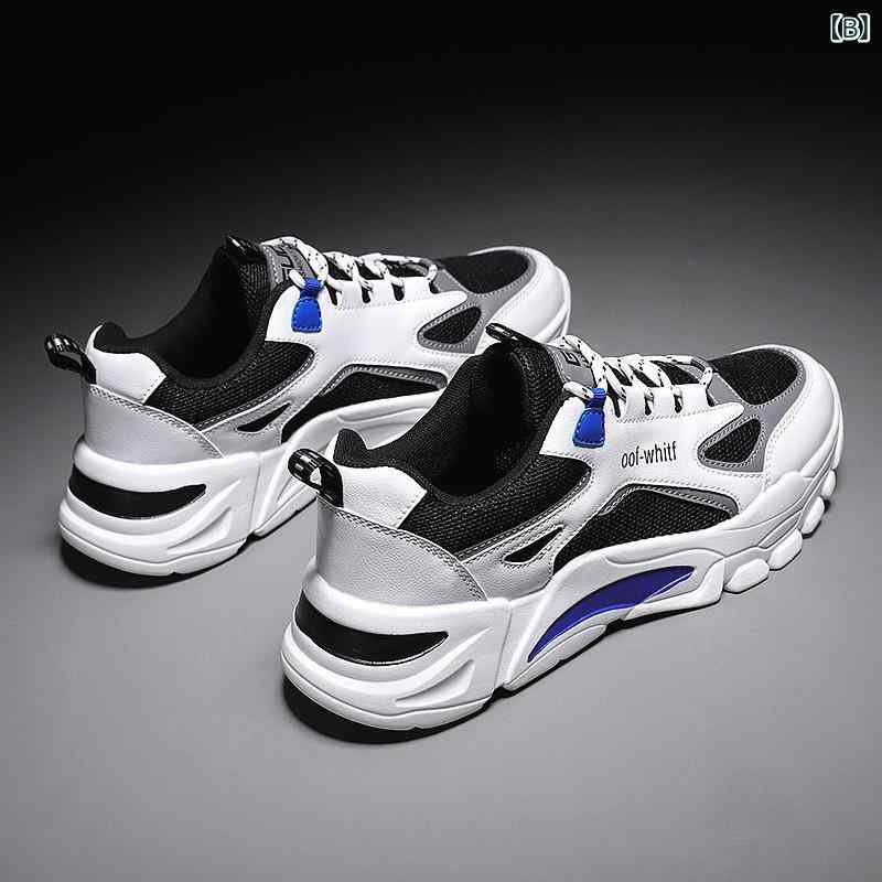 スニーカー メンズ 厚底 カジュアル ダッドスニーカー スポーツシューズ 運動靴 ウォーキング シューズ シンプル ベーシック 定番 紐靴 ローカット 普段履き おしゃれ