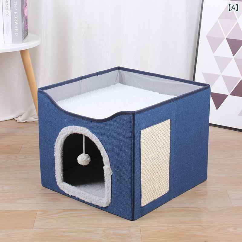 ペットハウス ペット用品 猫 犬用 折りたたみ ドーム型 オールシーズン シンプル ...