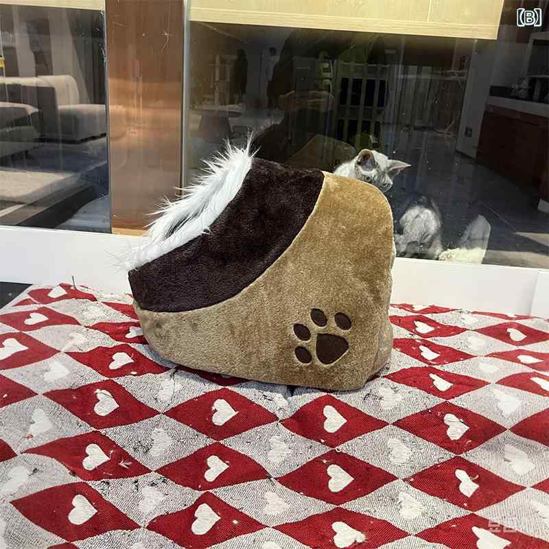 猫ベッド ペット ドーム型 洗える クッション 猫用 ハウス 犬 小型犬 ペットハウス...