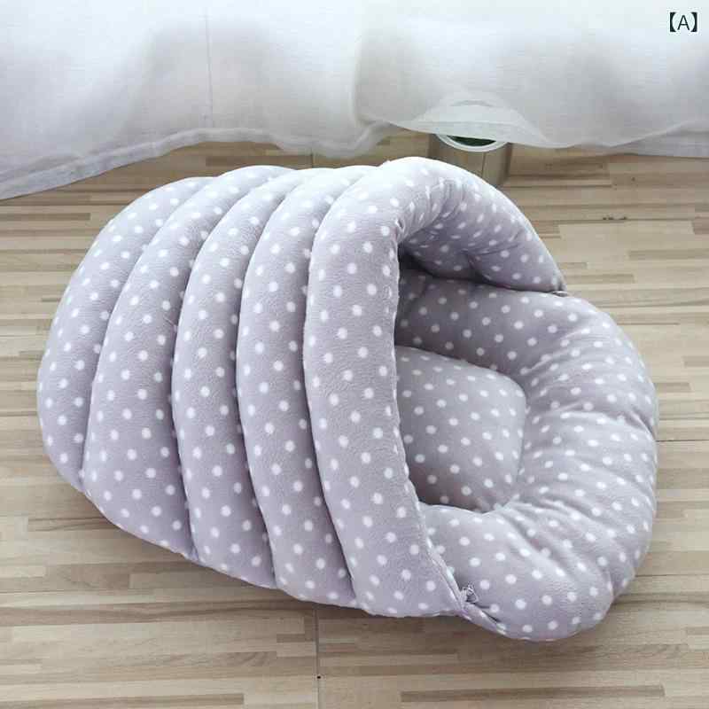 ペットベッド 生活雑貨 犬用 猫用 ドーム型 クッション シンプル ベーシック リラ...
