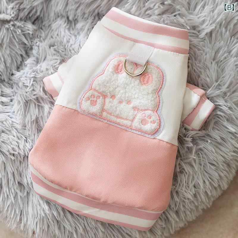 mandarinoの犬服 ペット ドッグウェア キャットウェア 中型犬 大型犬 スタジャン ジャケット 前開き スナップボタン カジュアル お散歩 お出かけ かわいい シンプル ベーシック 定番 散歩着 ペット用品｜アングル3