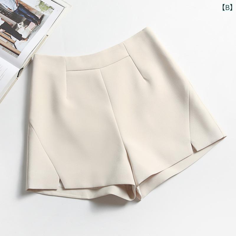 ショートパンツ レディース ハイウエスト ワイドパンツ Aライン バミューダパンツ ...