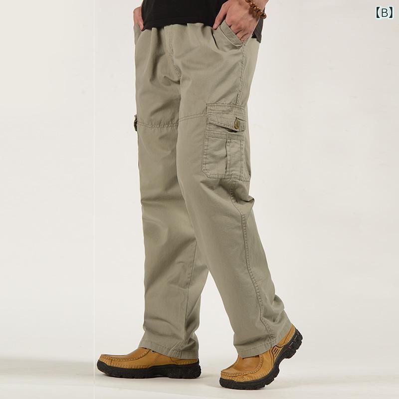 ロングパンツ メンズ ウエストゴム ワークパンツ 大きいサイズ ストレートシルエット 春夏用ストレッチ素材 カジュアル作業着 父の日ギフト シニア向けファッション カーゴパンツ イージーパンツ formira88-10895662 mandarino サンプル画像2