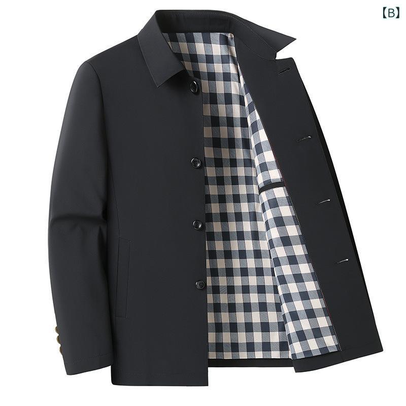 mandarinoのジャケット メンズ 春 アウター ビジネス カジュアル 大きいサイズ 襟付き 紳士服 ブルゾン スイングトップ ビッグシルエット ゆったり お父さん ギフト プレゼント スプリングジャケット ライトアウター 羽織り 通勤｜アングル2