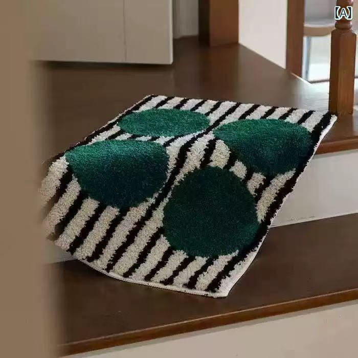 Patterned - バスマット 足拭きマット 吸水 速乾 玄関マット 室内 滑り止め付き 洗える 風呂マット 浴室 キッチンマット ラグ カーペット シンプル 北欧 モダン 泥落としマット インテリア エントランスマット 脱衣所 スクエア
