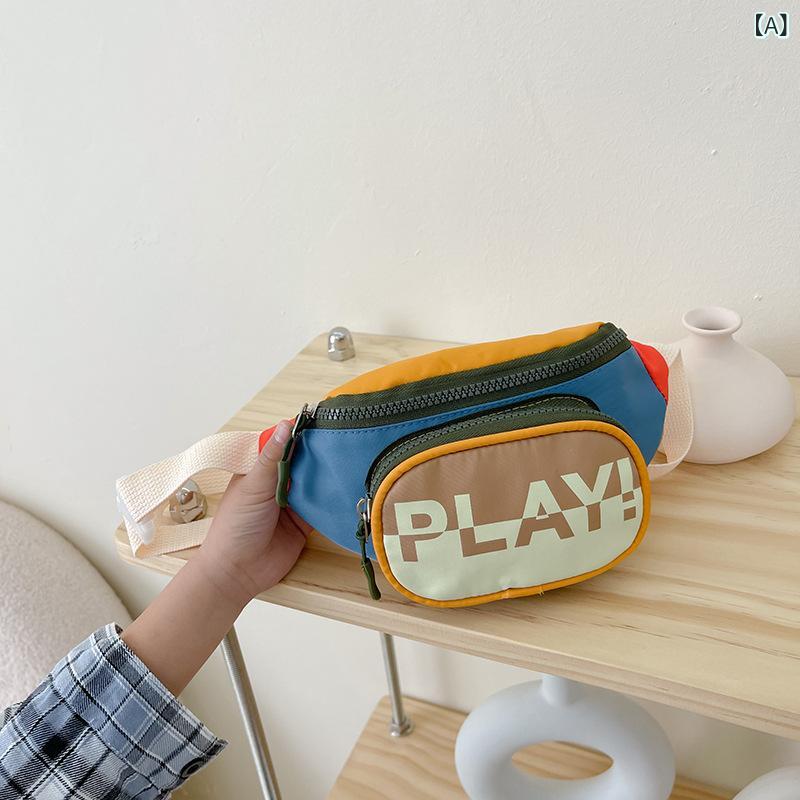 Other - ボディバッグ キッズ ショルダーバッグ ワンショルダー 斜め掛けバッグ バイカラー シンプル 軽量 大容量 お出かけ 遠足 旅行 男の子 女の子 子供用 幼児 小学生 通園 習い事 おしゃれ かわいい プレゼント ギフト