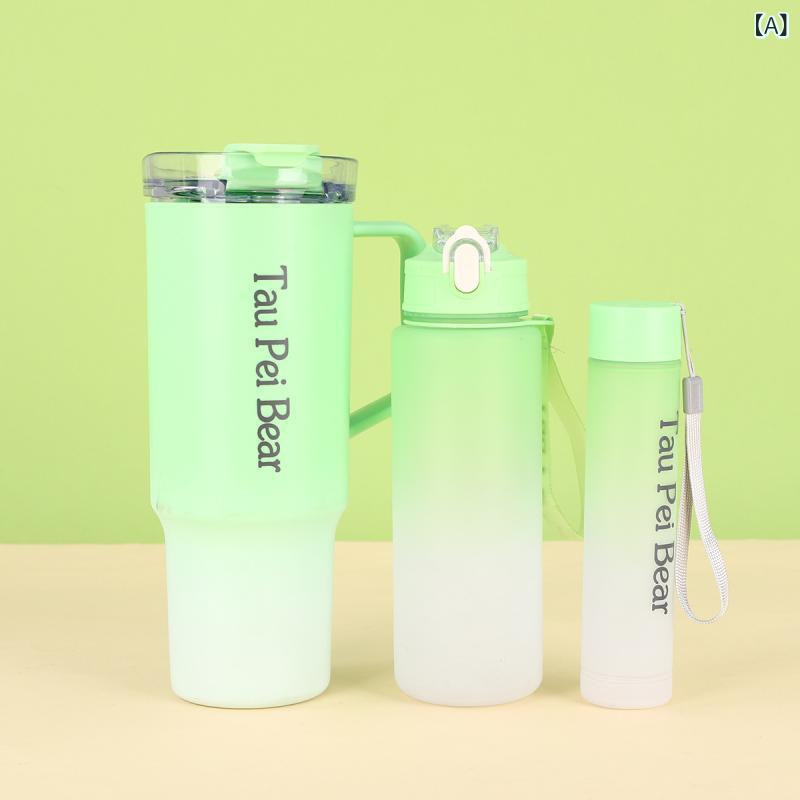 タンブラー 大容量 ストロー付き 12L ハンドル付き 蓋付き 40oz 真空断熱 保冷 ステンレスボトル マイボトル アウトドア キャンプ 車載 ドライブ オフィス 持ち運び 結露しにくい 洗いやすい シンプル 水筒 レジャー