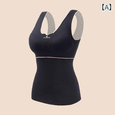 タンクトップ レディース 発熱 保温 防寒 ノースリーブ 裏起毛 ストレッチ 暖かい 柔らかい 重ね着 秋冬 下着 部屋着 肌着 トップス 吸..